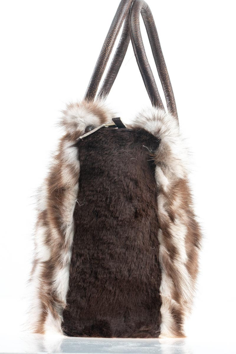 Fur bags, fur shoulder bag , natural fur bag
