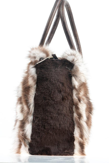Fur bags, fur shoulder bag , natural fur bag