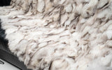 Real Fox Fur Blanket Throw • Luxury Genuine Fur Blanket Bedspread • Housewarming Gift • Vintage Fur Blanket for Living Room