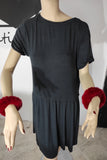 Red Rex Rabbit Fur Cuffs
