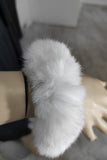 White Rex Rabbit Fur Cuffs