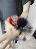 Colorful Fox Fur Cuffs