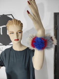 Colorful Fox Fur Cuffs