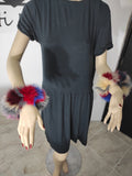 Colorful Fox Fur Cuffs