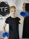 Blue Fox Fur Cuffs