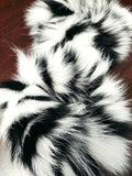 Black White Fox Fur Cuffs
