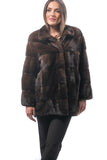 GORGEOUS Real Brown Mink Pelt Fur Coat for Women • Personalized Mink Fur Jacket • Timeless Style and Elegance