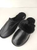 Fur slippers,sheepskin slippers,leather slippers,fur slippers for couple