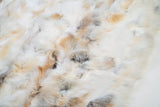 Real Golden Fox Fur Blanket Throw • Housewarming Gift Sofa Cover n Bedspread •  Handmade Genuine Fur
