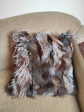 Fur pillowcases, fox fur pillowcases, real fur pillowcases