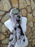 Fur scarves, fur scarf womens, rex rabbit fur scarf, fur collar