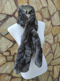 Fur scarves, fur scarf womens, rex rabbit fur scarf, fur collar