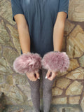 Lydia Fox Fur Cuffs
