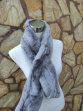 Fur scarves, fur scarf womens, rex rabbit fur scarf, fur collar