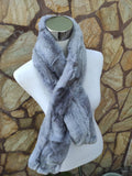 Fur scarves, fur scarf womens, rex rabbit fur scarf, fur collar