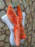 Fur scarves, fur scarf womens, rex rabbit fur scarf, fur collar