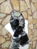 Fur scarves, fur scarf womens, rex rabbit fur scarf, fur collar