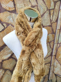 Fur scarves, fur scarf womens, rex rabbit fur scarf, fur collar