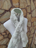 Fur scarves, fur scarf womens, rex rabbit fur scarf, fur collar