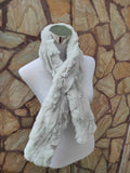 Fur scarves, fur scarf womens, rex rabbit fur scarf, fur collar