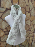 Fur scarves, fur scarf womens, rex rabbit fur scarf, fur collar