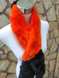 Fur scarves, fur scarf womens, rex rabbit fur scarf, fur collar