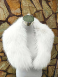 Wedding fur collar, White fox fur collar, Fox fur collar, Wedding fur stole,  Bridal fur stole, Fur wrap, Bridal fur bolero