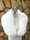 Wedding fur collar, White fox fur collar, Fox fur collar, Wedding fur stole,  Bridal fur stole, Fur wrap, Bridal fur bolero