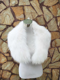 Wedding fur collar, White fox fur collar, Fox fur collar, Wedding fur stole,  Bridal fur stole, Fur wrap, Bridal fur bolero