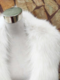 Wedding fur collar, White fox fur collar, Fox fur collar, Wedding fur stole,  Bridal fur stole, Fur wrap, Bridal fur bolero