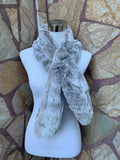 Fur scarves, fur scarf womens, rex rabbit fur scarf, fur collar