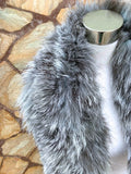 Luxurious Real Fox Fur Collar Scarf for Women - Stay Warm and Stylish!