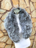Luxurious Real Fox Fur Collar Scarf for Women - Stay Warm and Stylish!