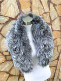 Luxurious Real Fox Fur Collar Scarf for Women - Stay Warm and Stylish!